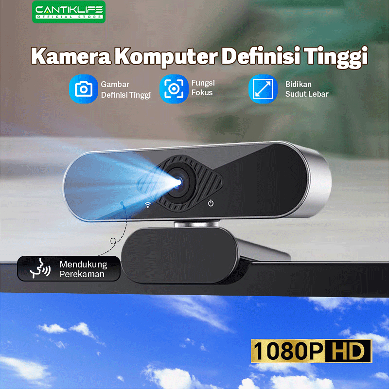 Foto Komputer 4K HD Kamera untuk Siaran Langsung