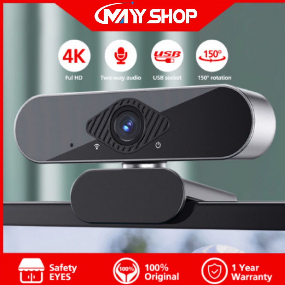 Foto TERBARU TERBARU Webcam Laptop 18P USB Kamera PC 4K Full HD With Mic