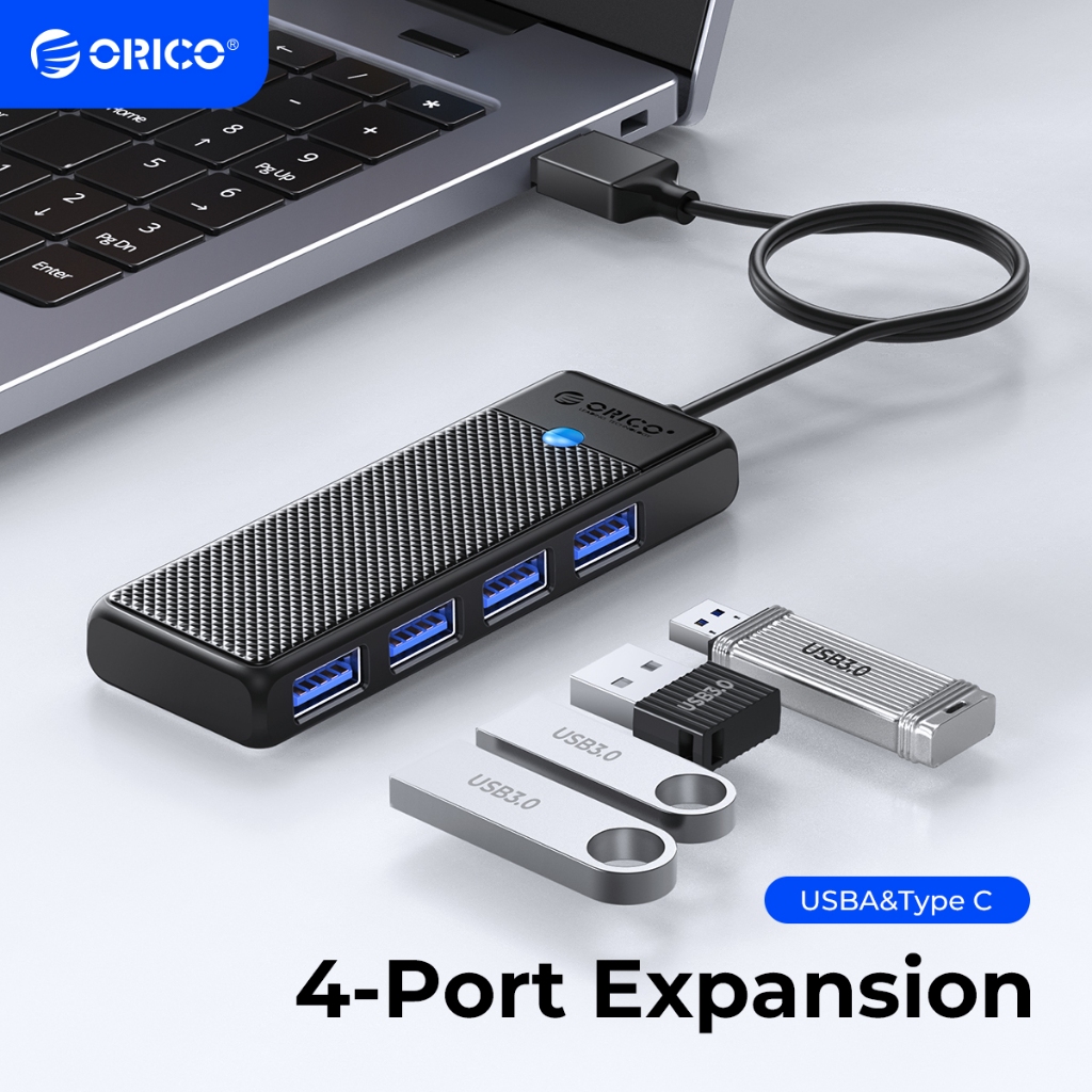 Foto USB USB HUB 3.0 type C ORI 100% DATA TRANSFER 4 port