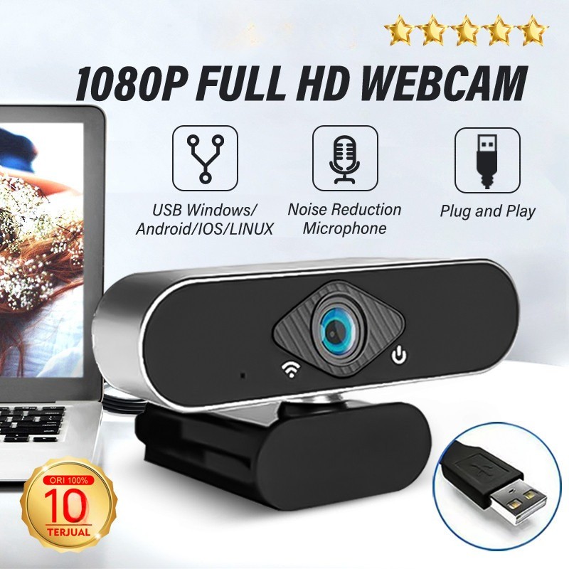 Foto Webcam Webcam 1080P Laptop USB Kamera PC With Mic Camera